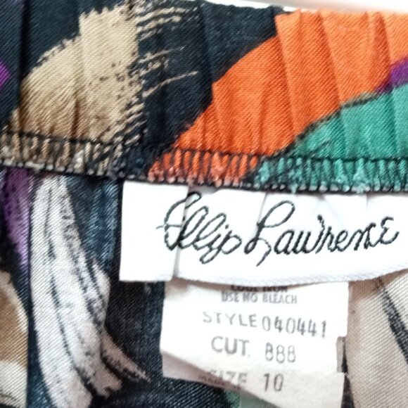 Vintage Phillip Lawrence Skirt Set Pull on Skirt with Blouse Women's Size 10 - Picture 14 of 16